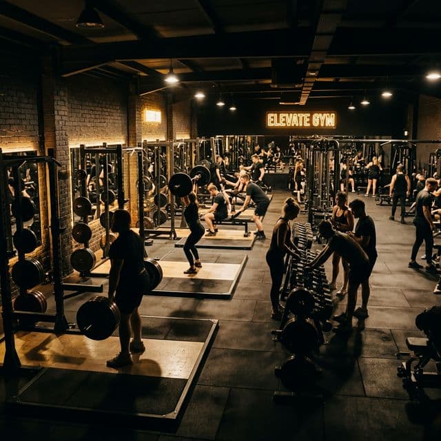 Members training at Focus on Fitness